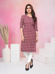 KETAKI FASHION Women Pack Of 3 Geometric Printed Crepe Kurta