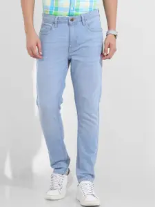 The Indian Garage Co Men Slim Fit Mid-Rise Light Fade Jeans