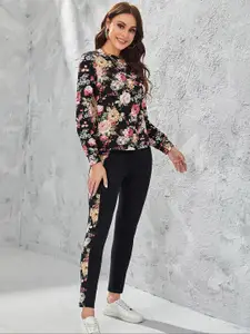 DTR FASHION Printed T-shirt & Trousers  Co-Ords