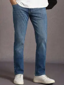 Louis Philippe Jeans Men Slim Fit Mid-Rise Light Fade Jeans