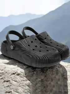 Pampy Angel Men Black Croslite Clogs