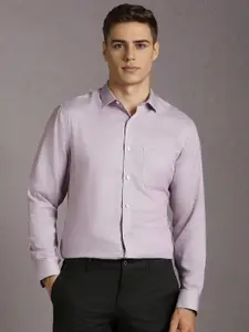 Louis Philippe Spread Collar Long Sleeves Regular Fit Pure Cotton Formal Shirt