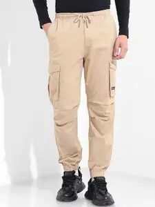 The Indian Garage Co Men Mid-Rise Cargos Trousers