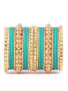 leshya Set of 26 Artificial Stone & Bead StuddedBangle