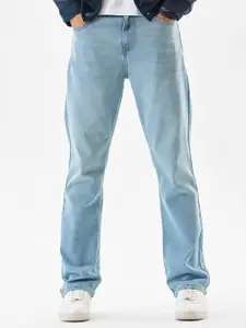 Snitch Men Straight Fit Mid-Rise Light Fade Stretchable Jeans