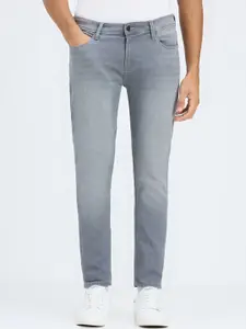 Pepe Jeans Men Oliver Skinny Fit Mid-Rise Heavy Fade Stretchable Jeans