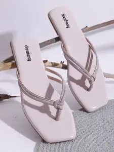 DressBerry Women Western - Embellished Open Toe Flats