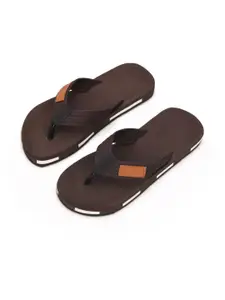 STEPHORN Women Brown Flip Flops