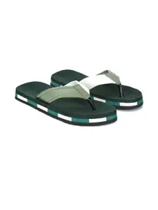 STEPHORN Women Green Flip Flops
