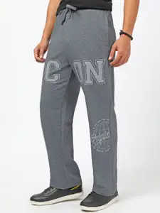 Bewakoof Men Icon Graphic Printed Oversized Wide Leg Track Pants