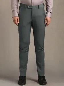Louis Philippe Men Slim Fit Mid-Rise Formal Trousers