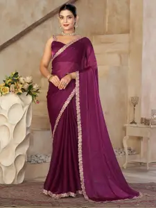 kasee Embellished Border Saree With Blouse Piece