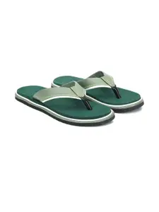 STEPHORN Women Green Flip Flops