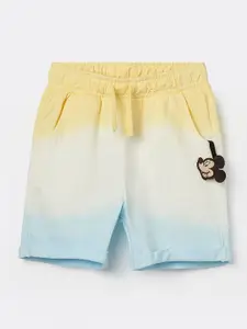 Juniors by Lifestyle Boys Ombre Mid-Rise Pure Cotton Shorts
