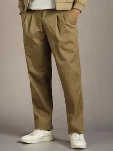 Louis Philippe Men Regular Fit Mid-Rise Pleated Trouser