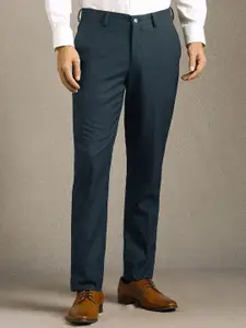 Louis Philippe Men Slim Fit Mid-Rise Formal Trousers