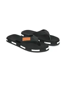 STEPHORN Women Black Flip Flops