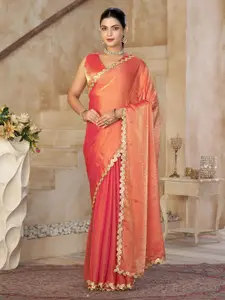kasee Embellished Sequinned Saree With Unstitched Blouse Piece