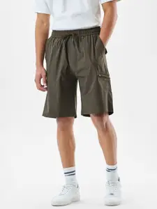 Snitch Men Regular Fit Mid-Rise Shorts