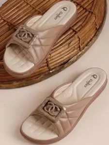 Ladies Hub Women Striped Sandals Heels with Buckles