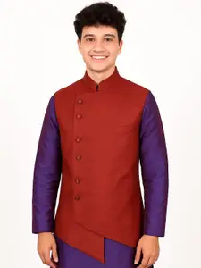 BAESD Asymmetric Double-Breasted Nehru Jacket