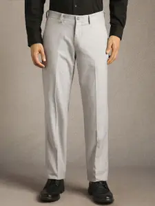 Louis Philippe Men Regular Fit Mid-Rise Formal Trousers