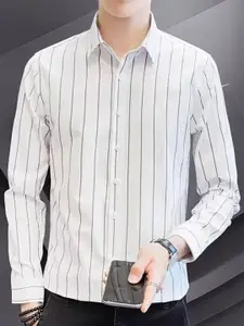 StyleCast x Revolte Pinstripes Striped Formal Shirt