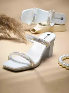 DIVASTRI Women Ethnic Block Heel Sandals