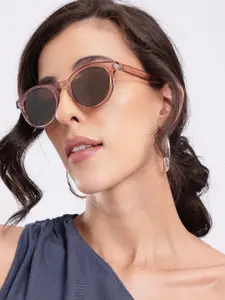 MANGO Women Oval Sunglasses with UV Protected Lens - 17011133