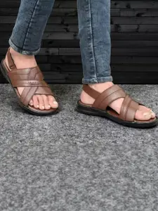 ZIRSQ Men Leather Sandals