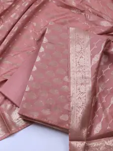 Meena Bazaar Floral Woven Design Unstitched Dress Material