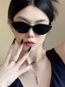 LULU & SKY Women Full Rim Cateye Sunglasses with Regular Lens ZN3604-BLACK GRAY