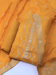 Meena Bazaar Floral Printed  Unstitched Dress Material