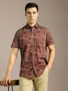 Louis Philippe Sport Men Floral Printed Spread Collar Casual Shirt