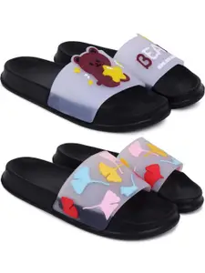 Pampy Angel Women Black EVA Flip Flops