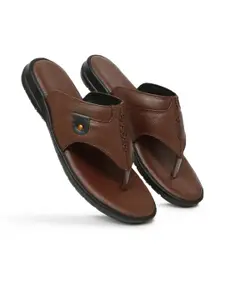 ZIRSQ Men Leather Sandals