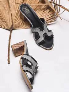 JM Looks Women Party Block Heeled Sandal
