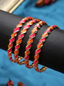 leshya Set of 4 Meenakari Bangle