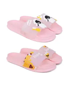 Pampy Angel Women Pink EVA Flip Flops