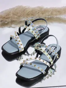 THE WHITE POLE Women Fashionable Trending  Open Toe Flat Sandal