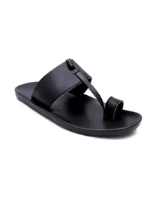 R-SWISS Men Black Synthetic Flip Flops