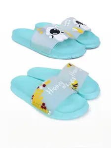 Pampy Angel Women Blue EVA Flip Flops