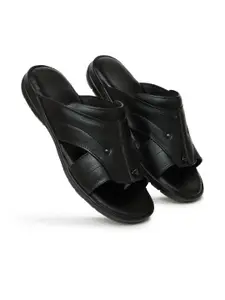ZIRSQ Men Leather Sandals