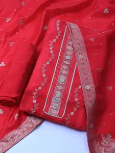 Meena Bazaar Woven Design Unstitched Dress Material