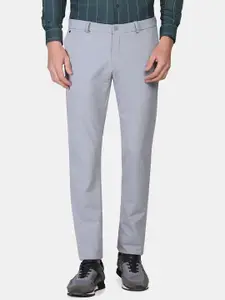 Blackberrys Men Slim Fit Low-Rise Formal Trousers