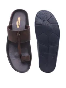 R-SWISS Men Brown Synthetic Flip Flops