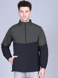 TFA THE FASHION ADDICTION Men Colourblocked Windcheater Sporty Jacket
