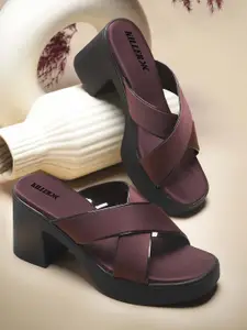 Killer Women Textured Block Heels Sandals