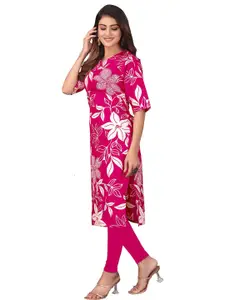 URMIR FASHION Women Viscose Rayon Straight Kurtis