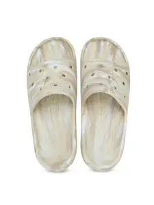 Crocs Women Self Design Sliders Flip Flops